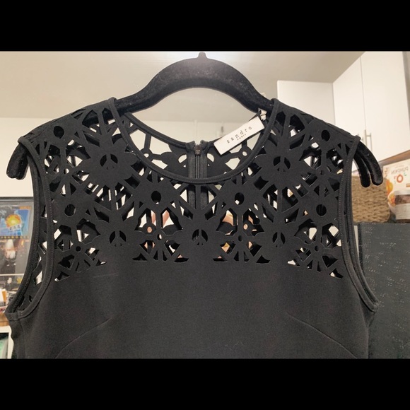 Black Sandro Cocktail Dress - Picture 4 of 4